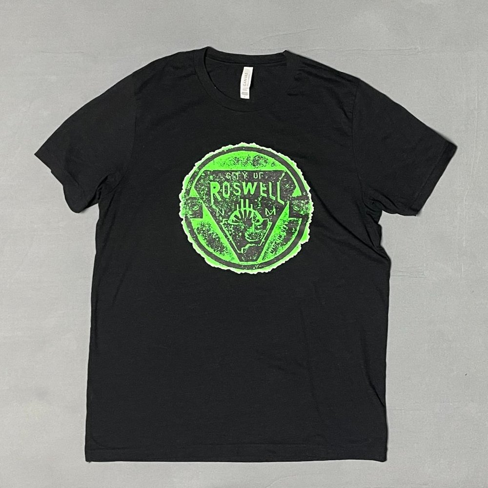 Men's City of Roswell NM Black T-Shirt - Large